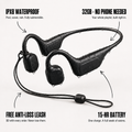 Glyde E8 Pro — Open-Ear Bone Conduction Swimming Headphones
