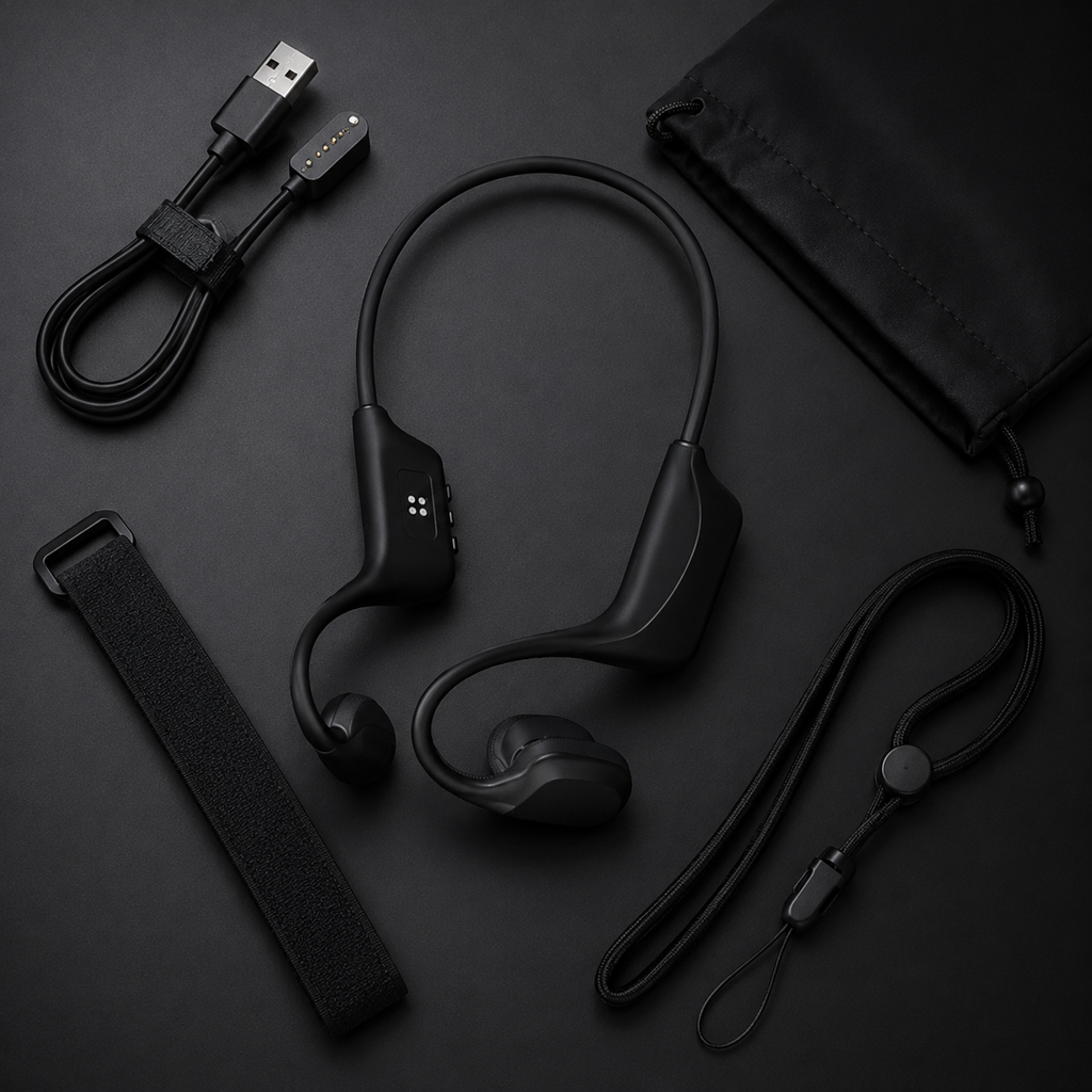 Glyde E8 Pro — Open-Ear Bone Conduction Swimming Headphones